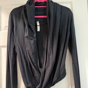 Lululemon Iconic Wrap Sweater Cardigan Black Size 4 Pre-Owned